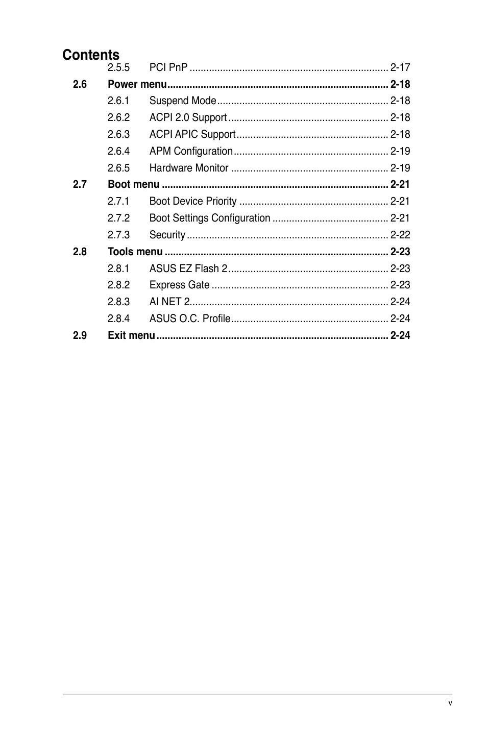 Asus P5QL/EPU User Manual | Page 5 / 64