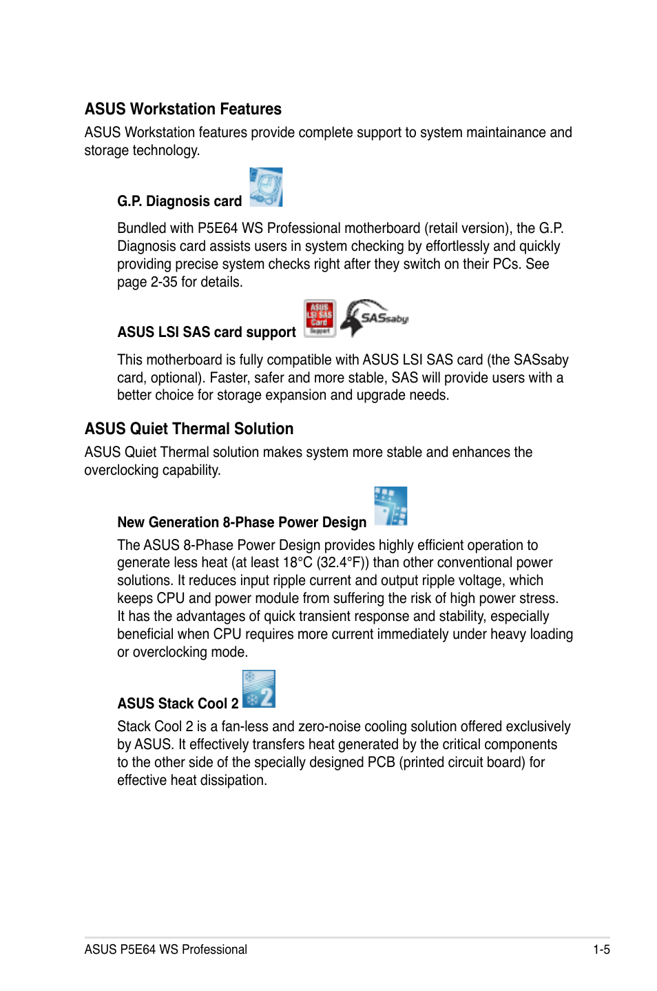 Asus P5E64 WS Professional User Manual | Page 21 / 178