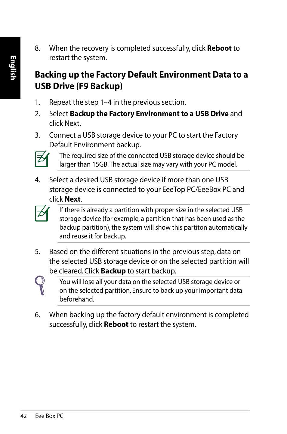 Asus EB1012P User Manual | Page 42 / 46