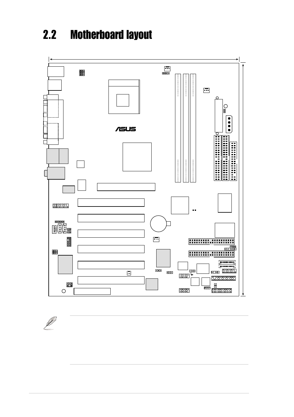 2 motherboard layout, 2 chapter 2: hardware information, Pci1 | P4b266-e, Super i/o | Asus P4B266-E User Manual | Page 26 / 142