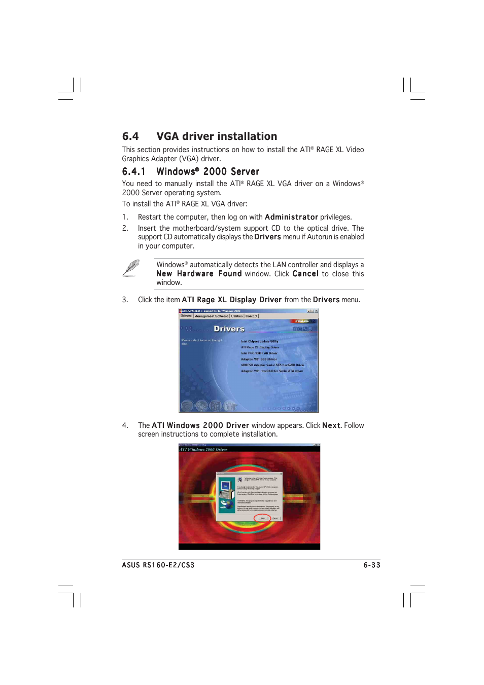 4 vga driver installation | Asus RS160-E2 User Manual | Page 131 / 132