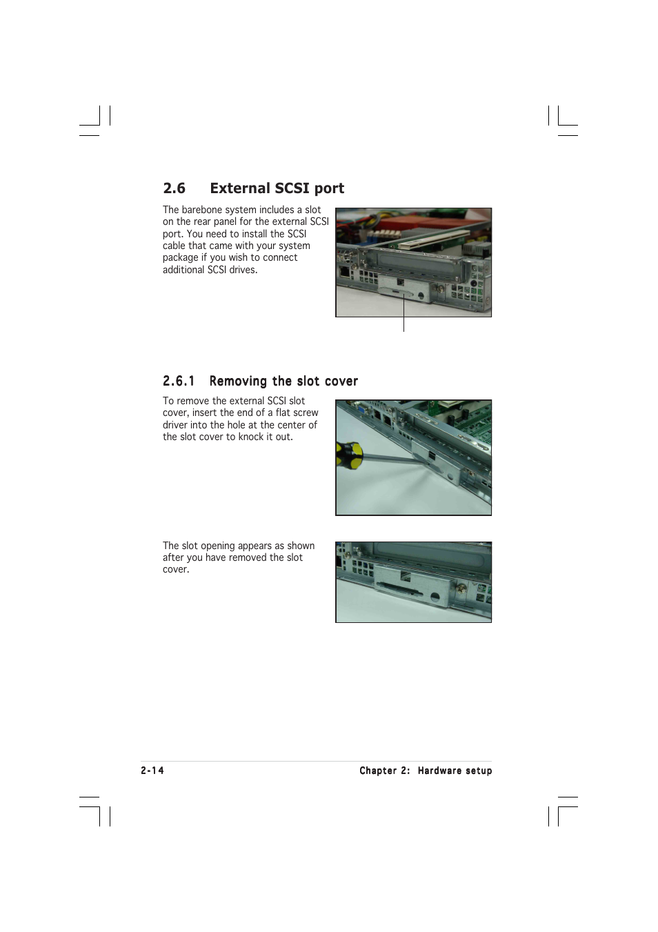 6 external scsi port | Asus RS160-E2 User Manual | Page 32 / 132