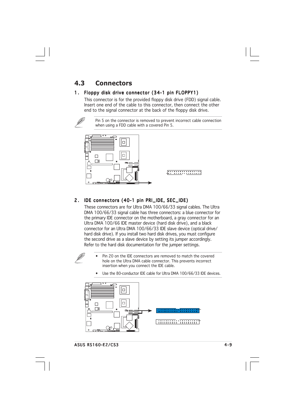 3 connectors | Asus RS160-E2 User Manual | Page 53 / 132