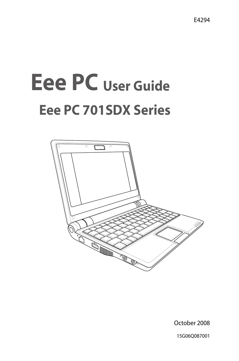 Asus Eee PC 701SDX/Linux User Manual | 78 pages