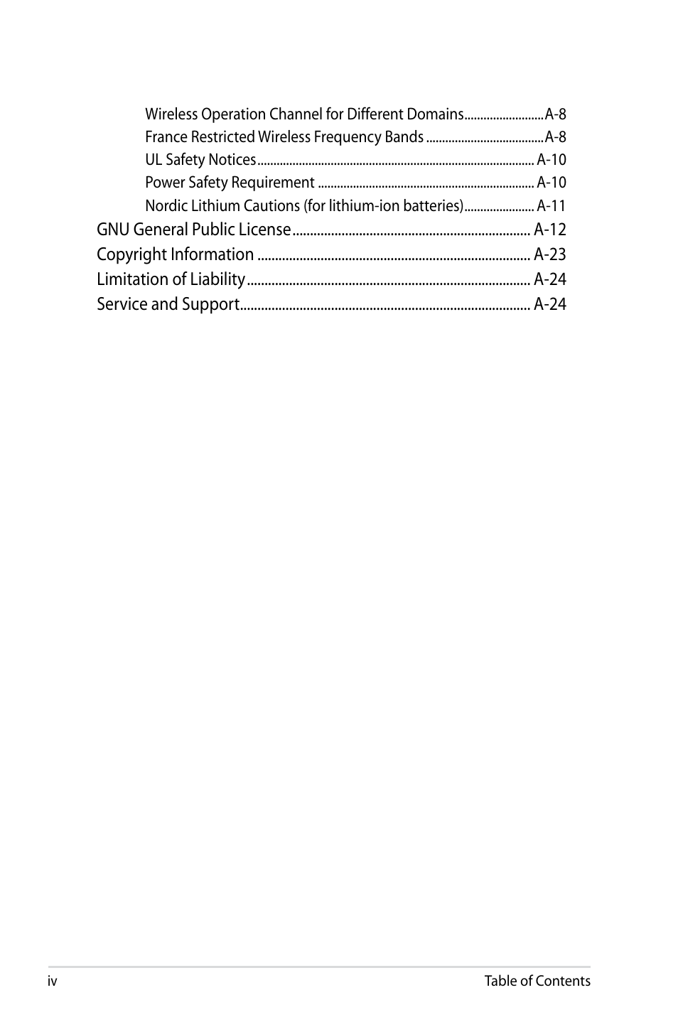 Asus Eee PC 701SDX/Linux User Manual | Page 4 / 78