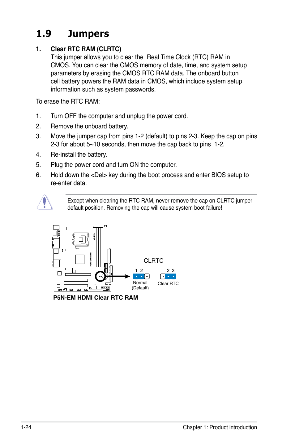 9 jumpers | Asus P5N-EM HDMI User Manual | Page 36 / 102