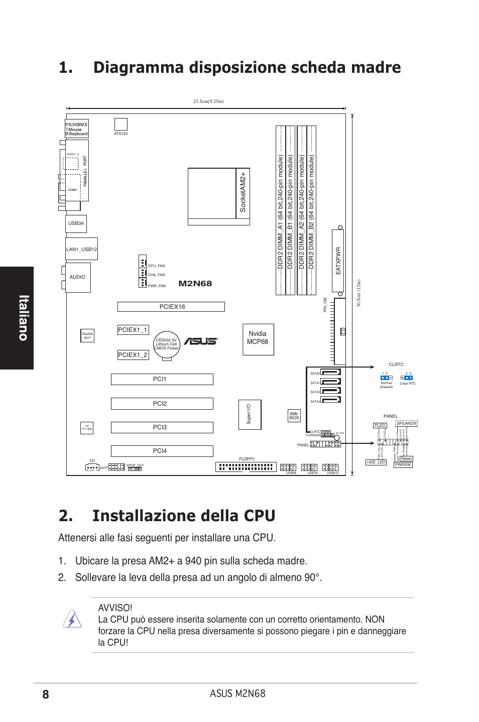 Asus mn68, M2n68, Socketam2 | Nvidia mcp68 | Asus M2N68 User Manual | Page 8 / 38