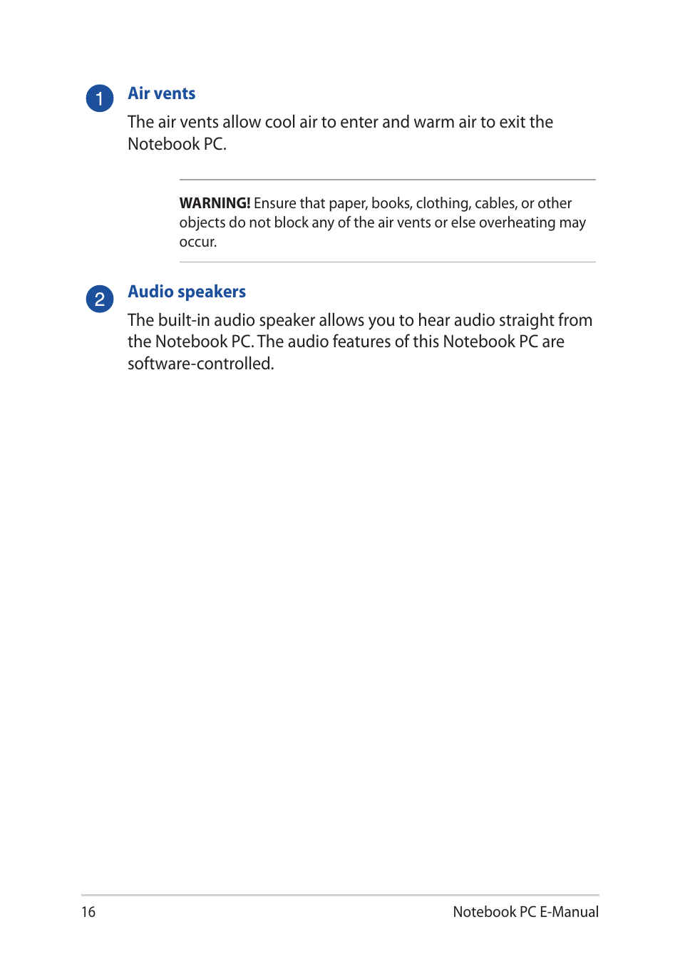 Asus UX32LN User Manual | Page 16 / 102