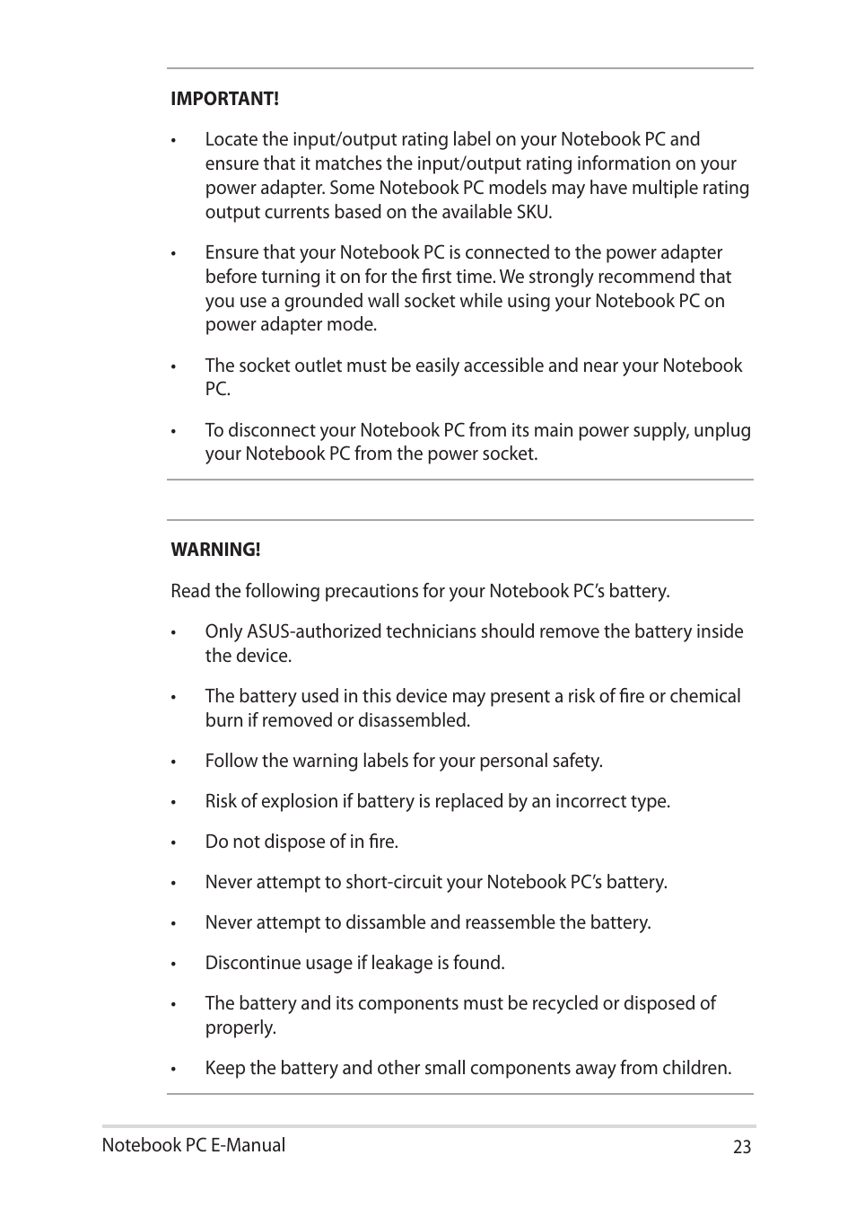 Asus UX32LN User Manual | Page 23 / 102