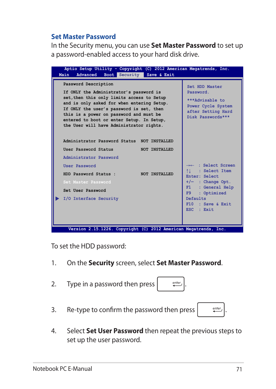 Asus UX32LN User Manual | Page 71 / 102