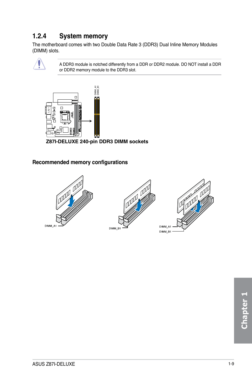 Chapter 1 | Asus Z87I-DELUXE User Manual | Page 23 / 146