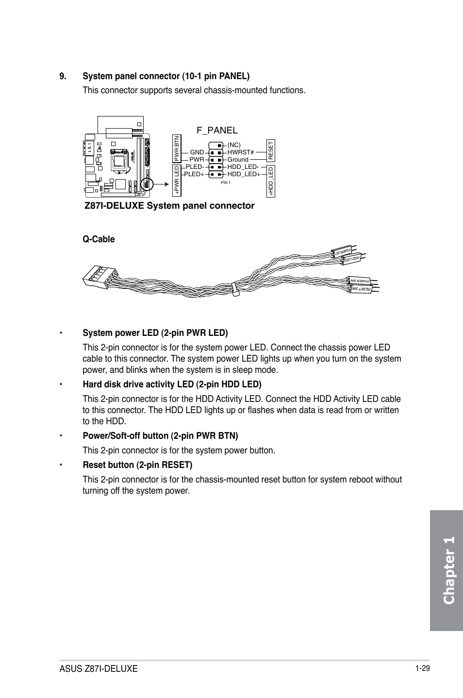 Chapter 1 | Asus Z87I-DELUXE User Manual | Page 43 / 146