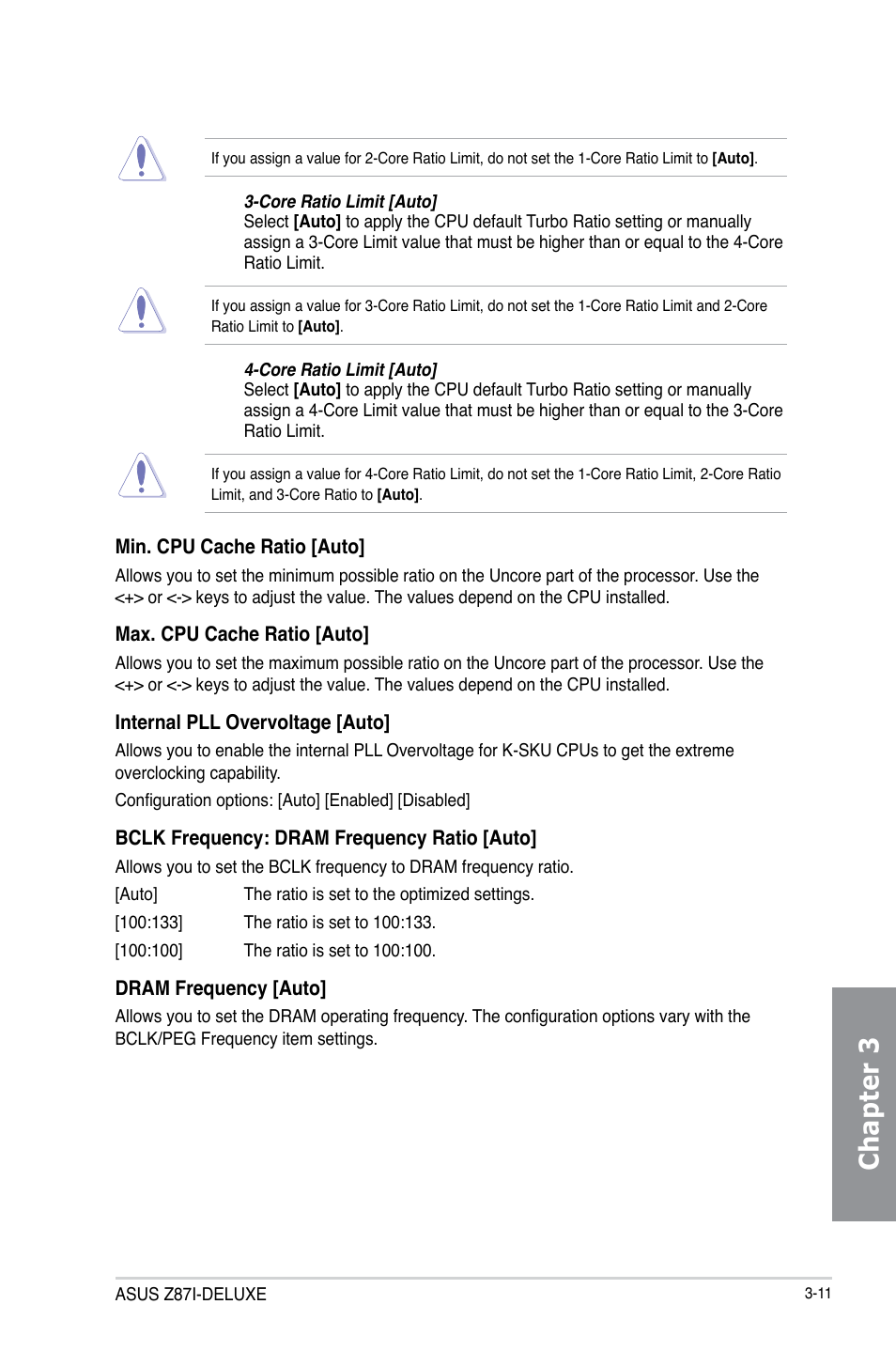 Chapter 3 | Asus Z87I-DELUXE User Manual | Page 73 / 146