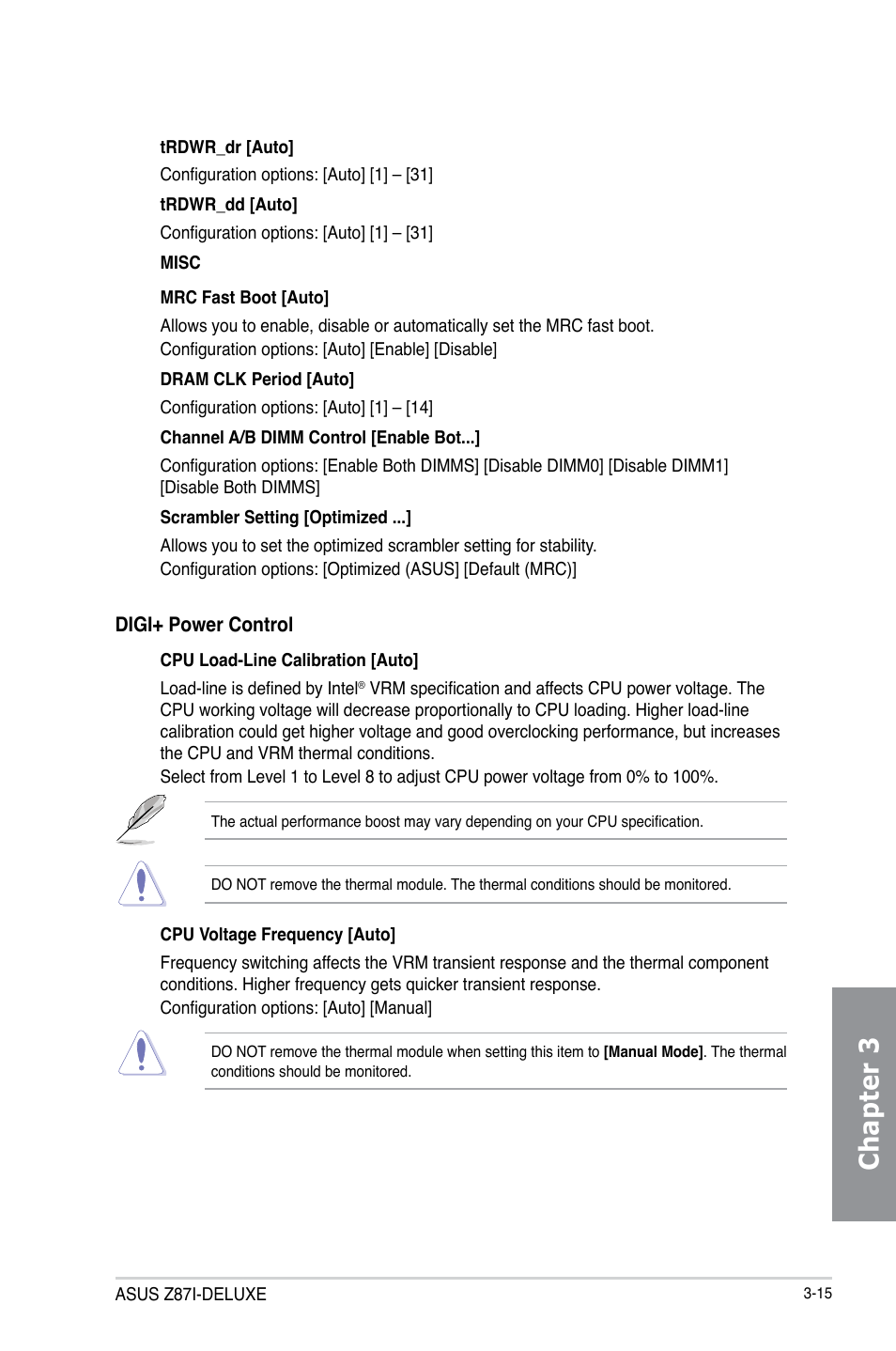 Chapter 3 | Asus Z87I-DELUXE User Manual | Page 77 / 146