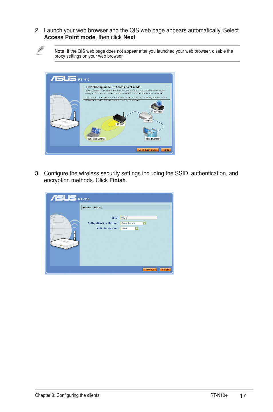 Asus RT-N10 Plus (VER.C1) User Manual | Page 17 / 53