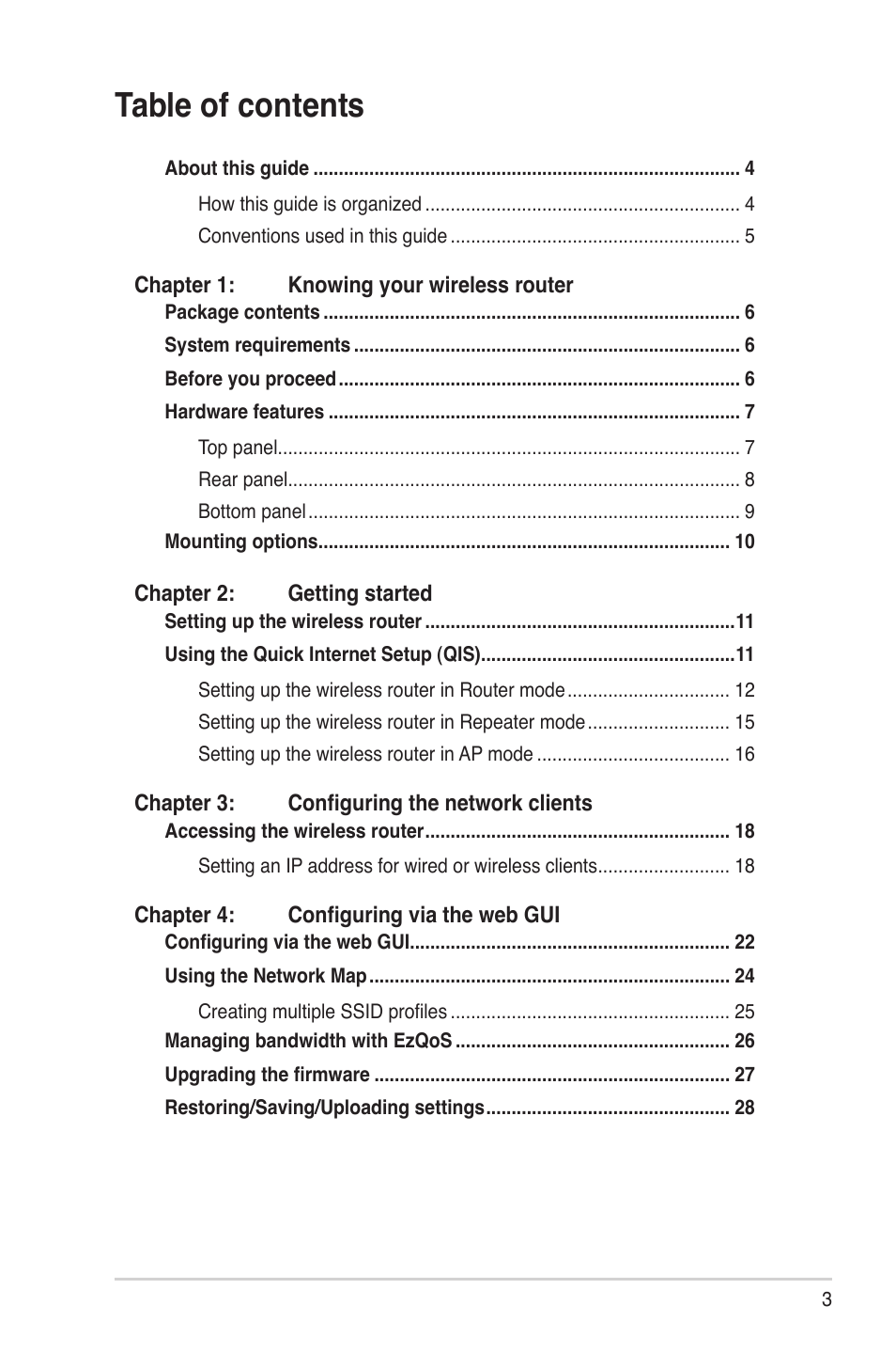 Asus RT-N10 Plus (VER.C1) User Manual | Page 3 / 53