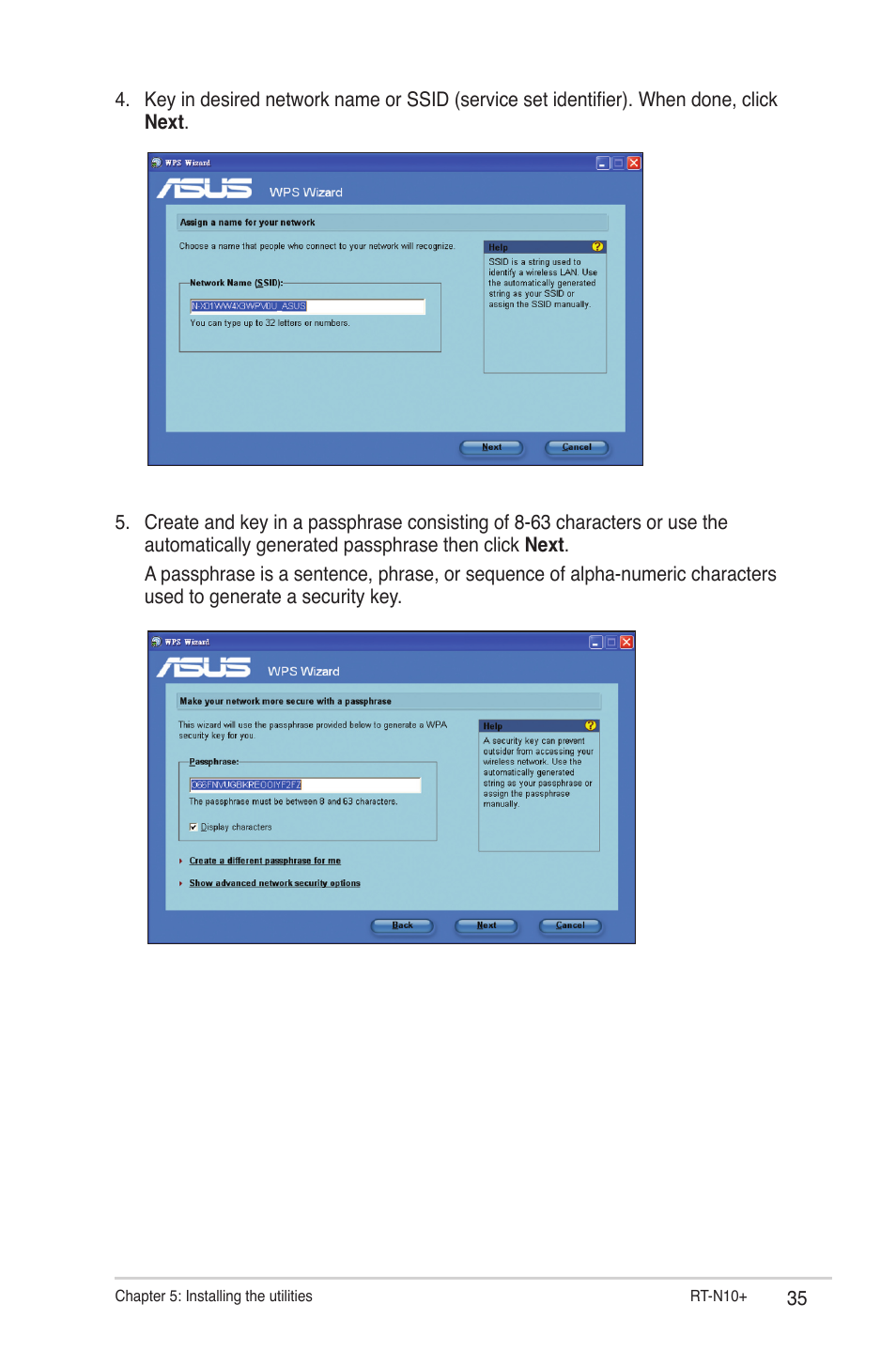 Asus RT-N10 Plus (VER.C1) User Manual | Page 35 / 53