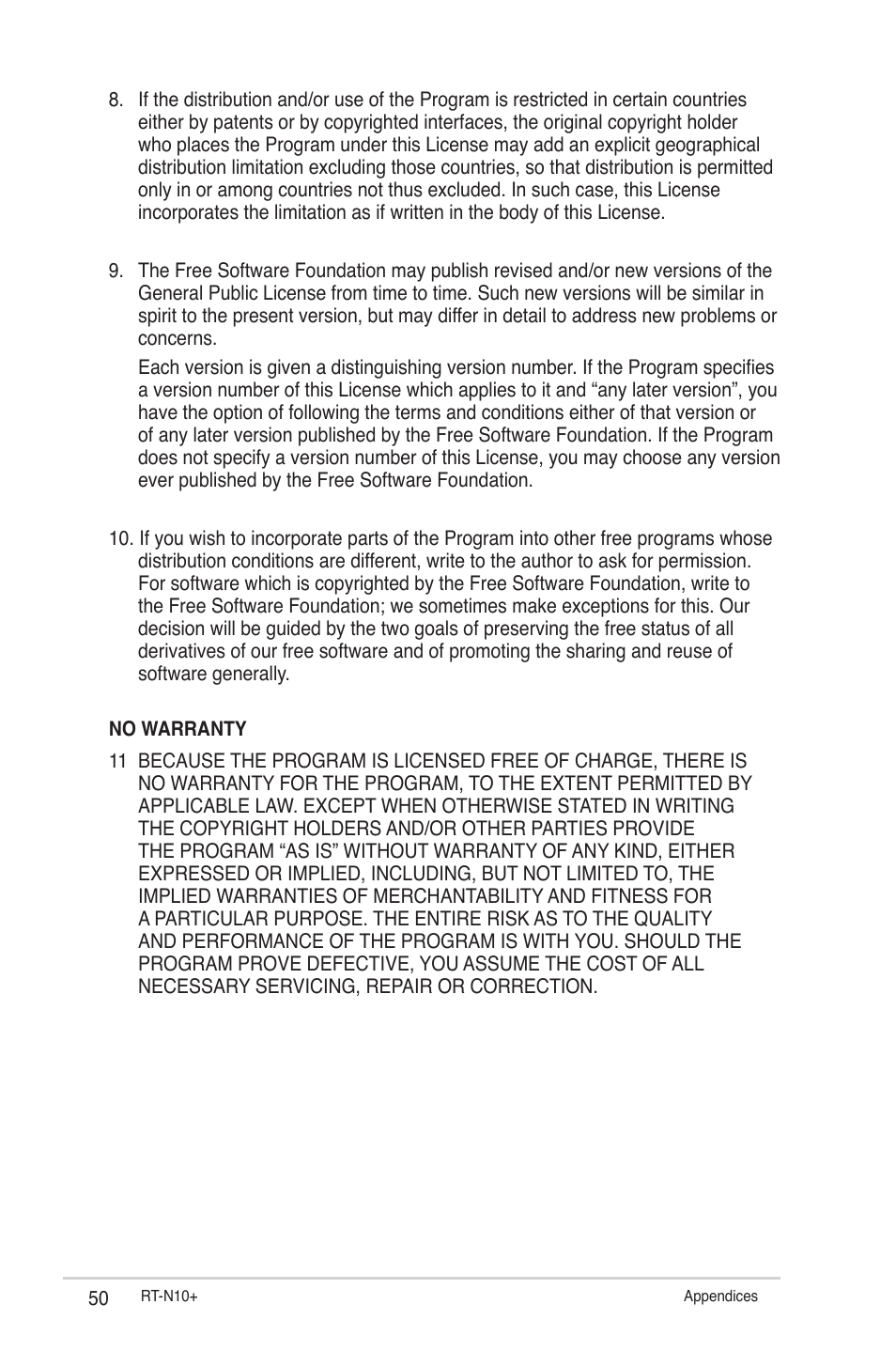 Asus RT-N10 Plus (VER.C1) User Manual | Page 50 / 53