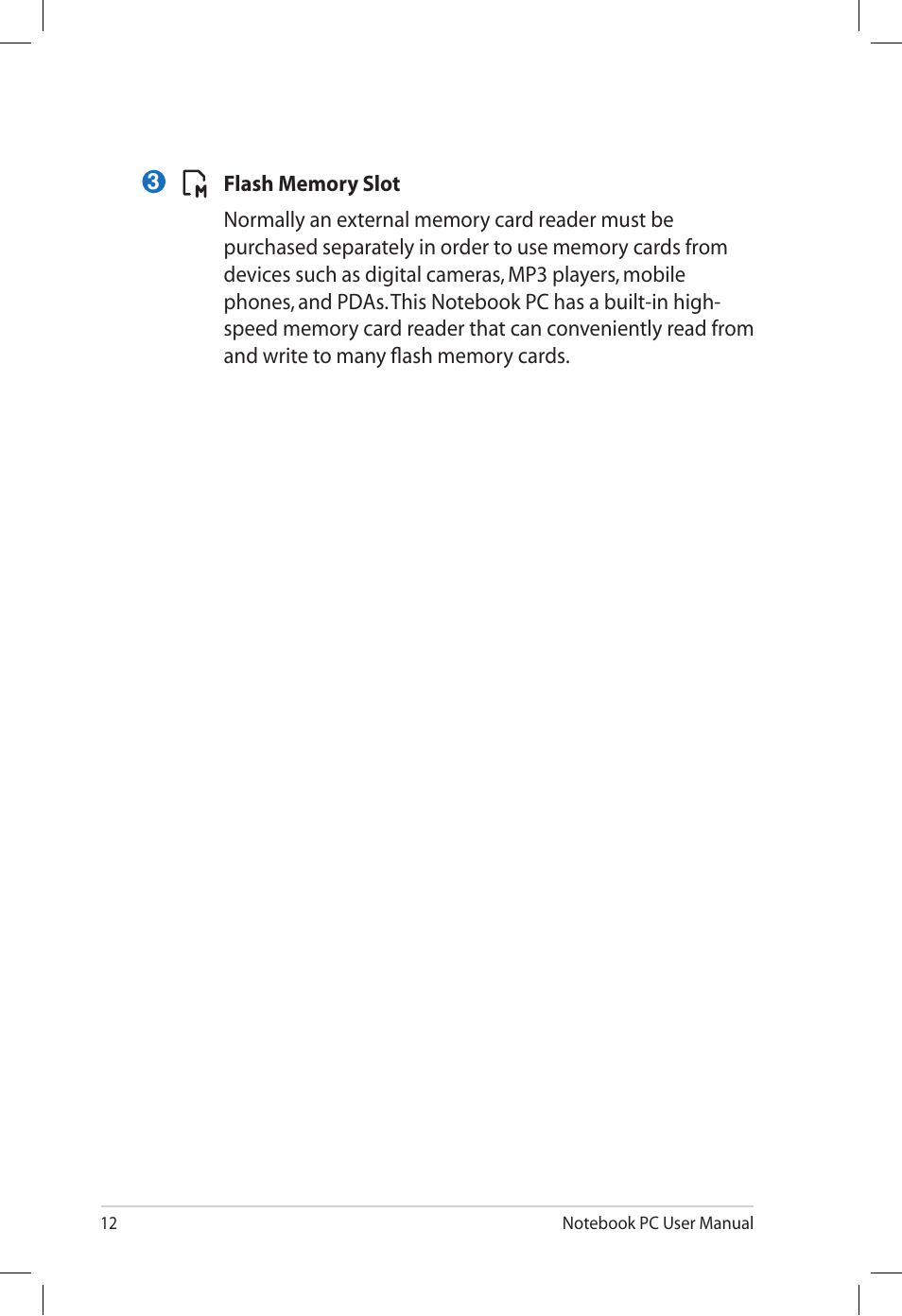 Asus U30Jc User Manual | Page 12 / 26
