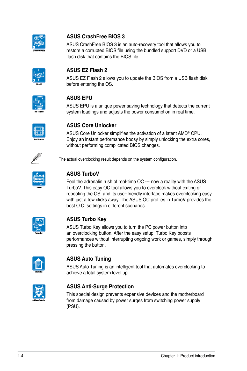 Asus M4A88T-M/USB3 User Manual | Page 16 / 70