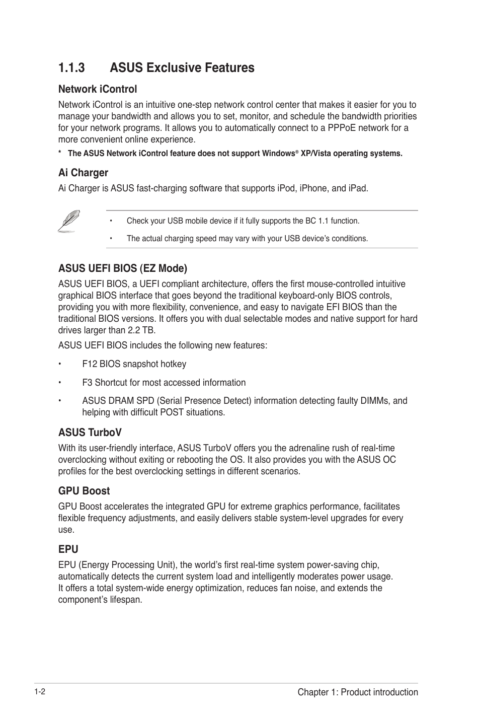 3 asus exclusive features, Asus exclusive features -2 | Asus F2A55-M LE User Manual | Page 14 / 78
