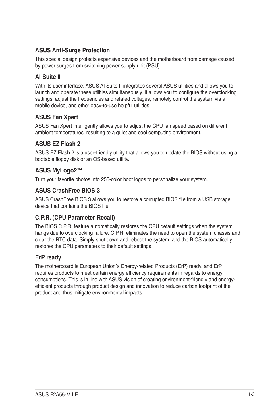 Asus F2A55-M LE User Manual | Page 15 / 78