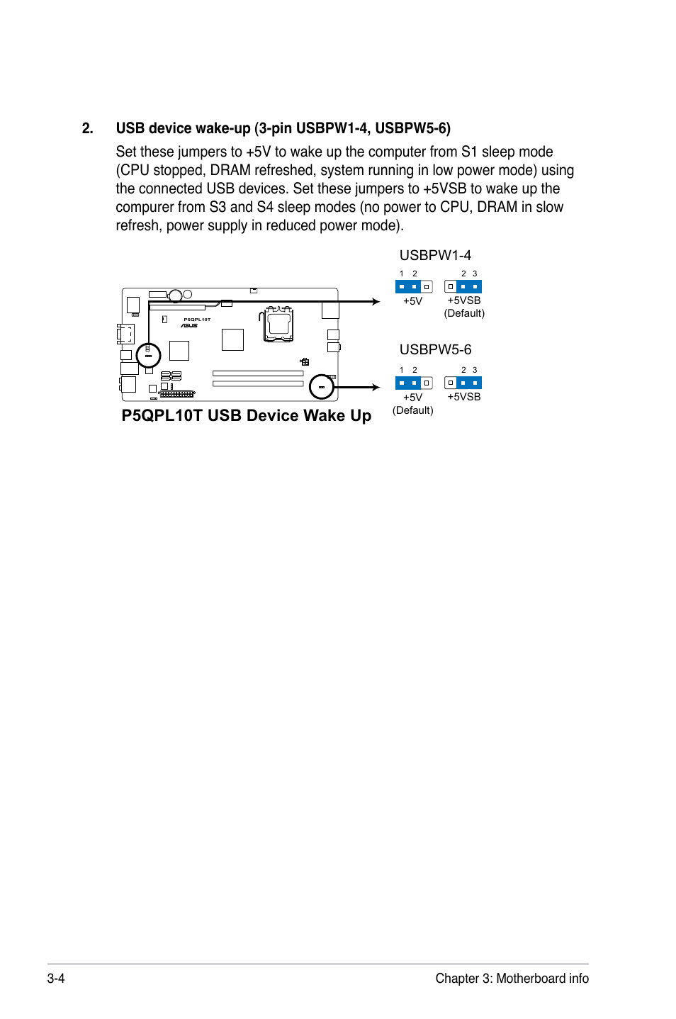 P5qpl10t usb device wake up | Asus P6-P5G41E User Manual | Page 33 / 67