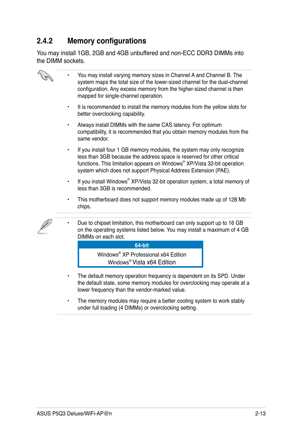 Asus P5Q3 Deluxe/WiFi-AP @n User Manual | Page 37 / 64