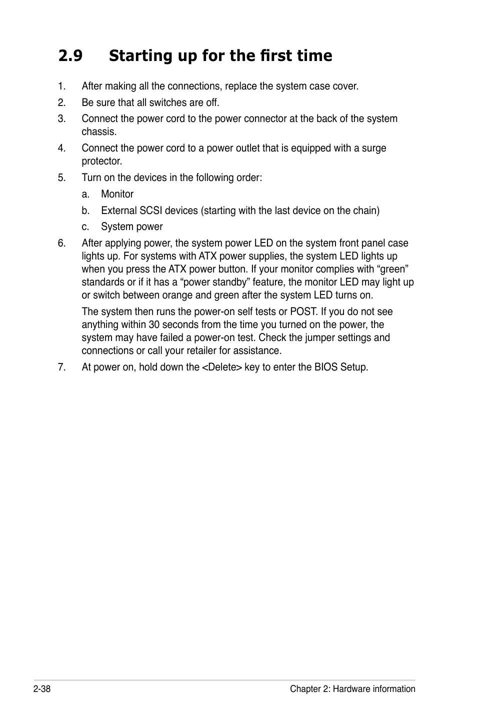 9 starting up for the first time | Asus P5Q3 Deluxe/WiFi-AP @n User Manual | Page 62 / 64