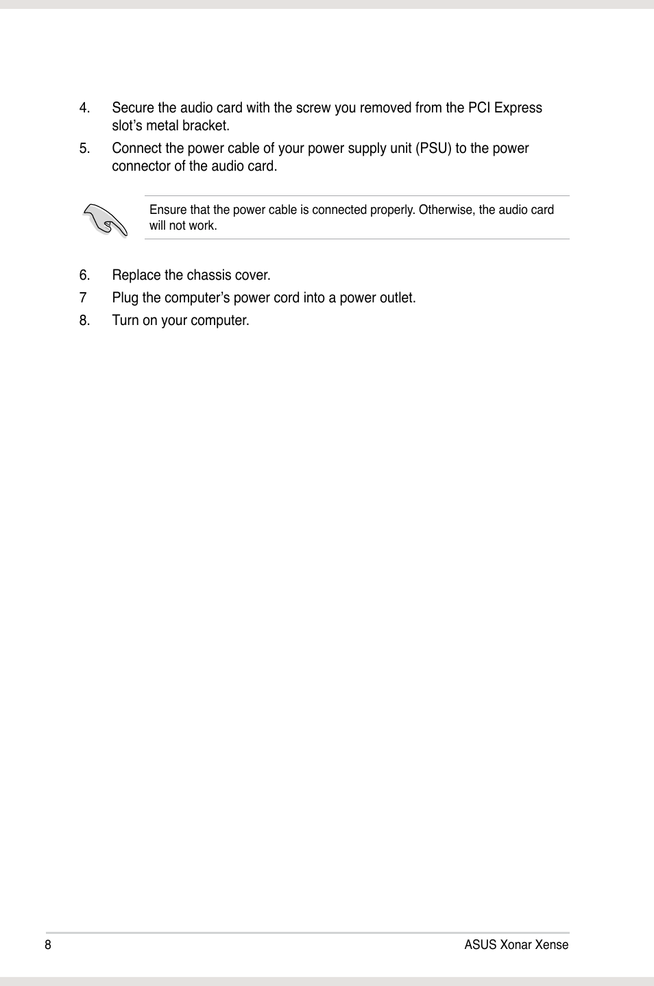 Asus Xonar Xense User Manual | Page 17 / 47