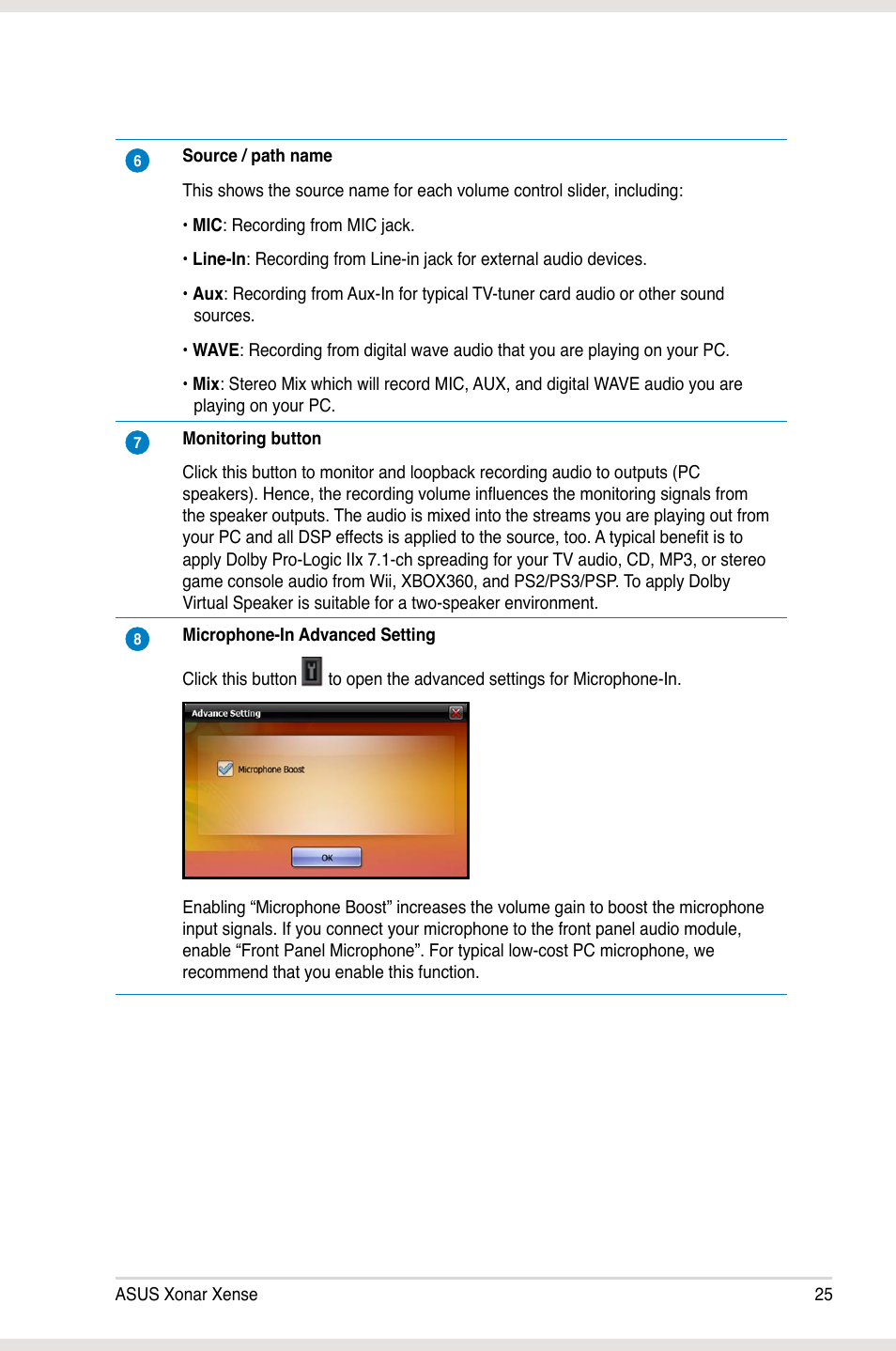 Asus Xonar Xense User Manual | Page 34 / 47