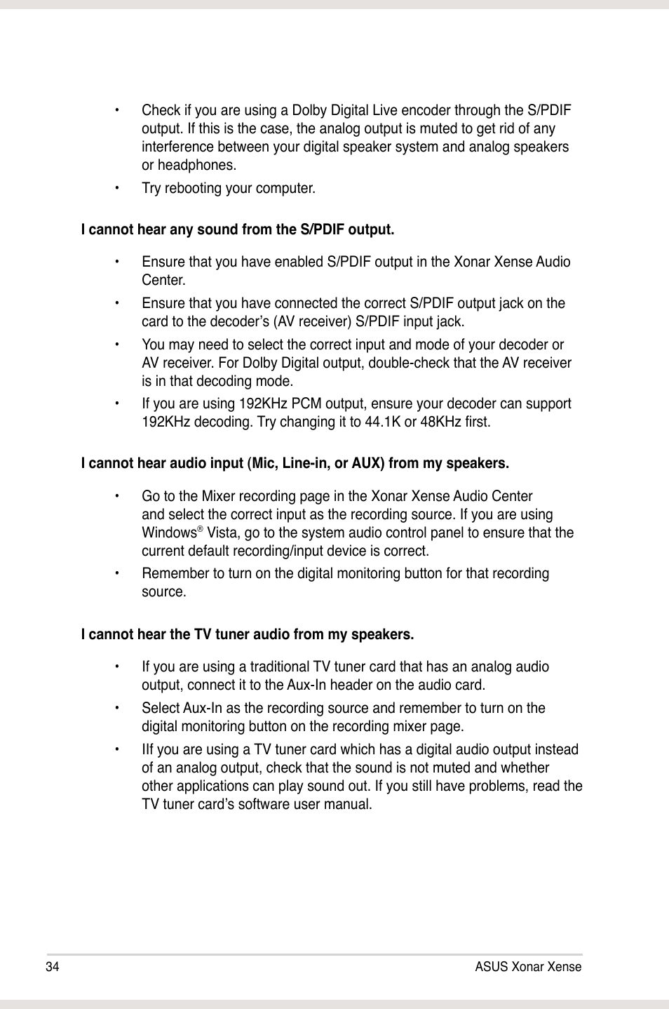 Asus Xonar Xense User Manual | Page 43 / 47