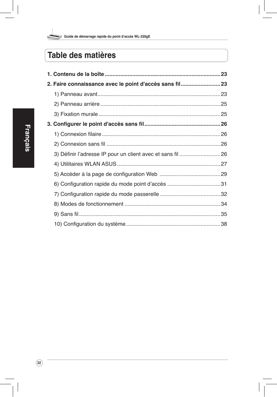 Asus WL-320gE User Manual | Page 23 / 172