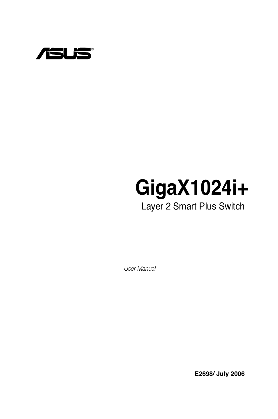 Asus GigaX1024iPlus User Manual | 68 pages