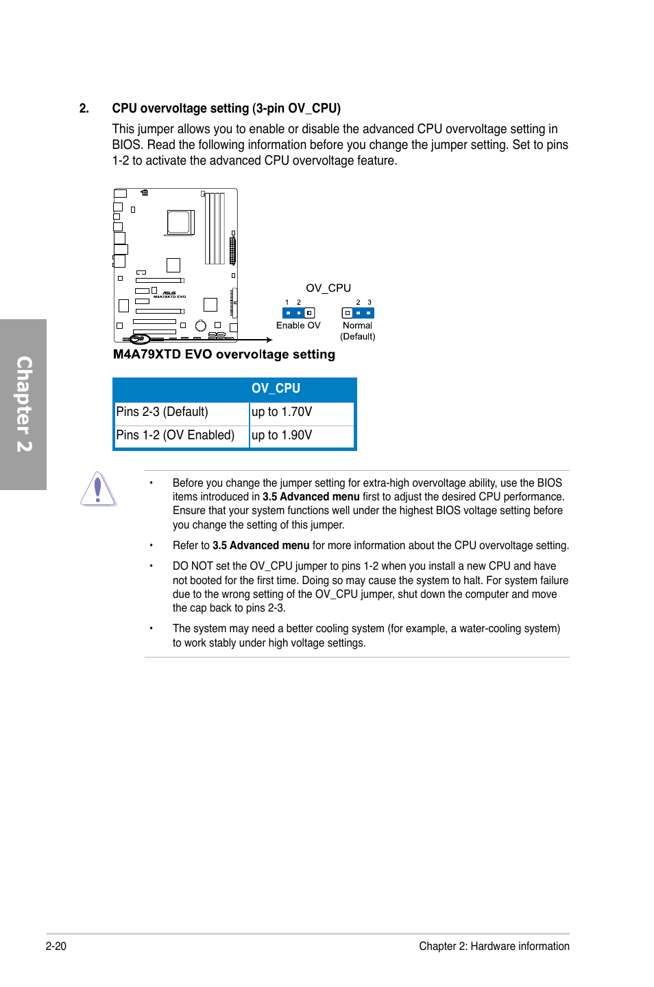 Chapter 2 | Asus M4A79XTD EVO/USB3 User Manual | Page 40 / 112