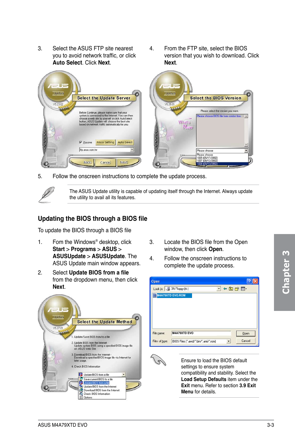 Chapter 3 | Asus M4A79XTD EVO/USB3 User Manual | Page 59 / 112