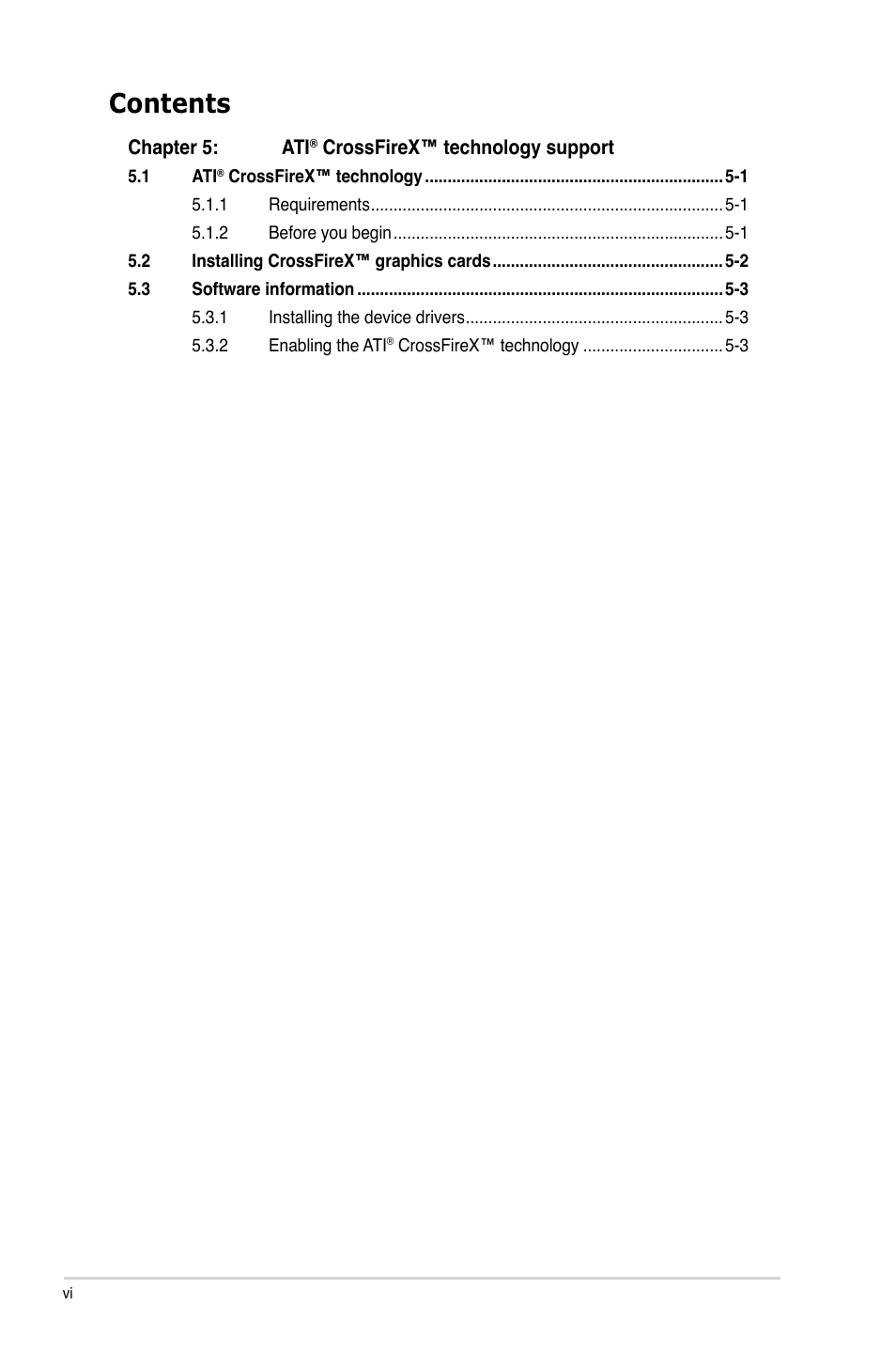 Asus M4A79XTD EVO/USB3 User Manual | Page 6 / 112