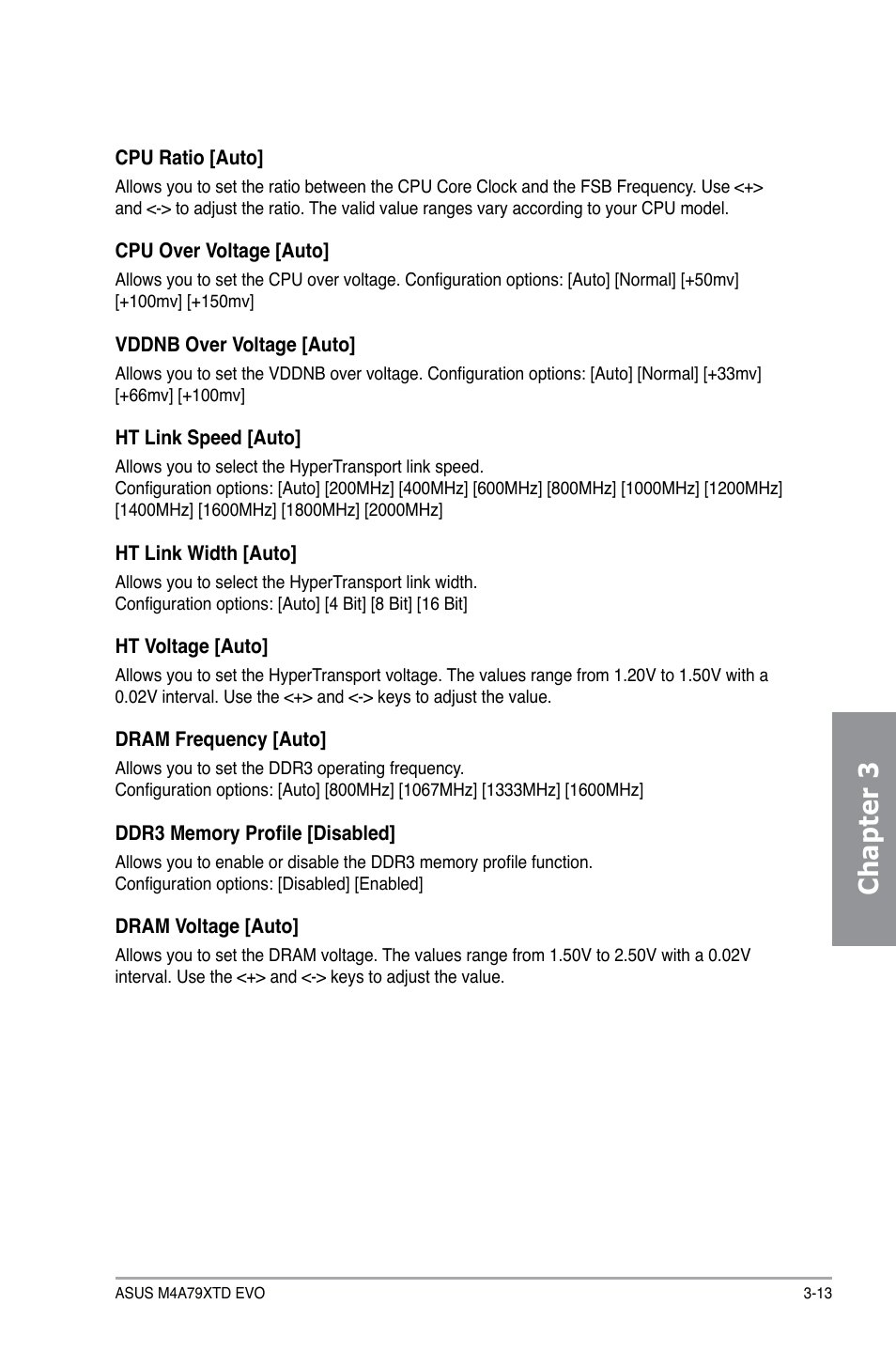 Chapter 3 | Asus M4A79XTD EVO/USB3 User Manual | Page 69 / 112