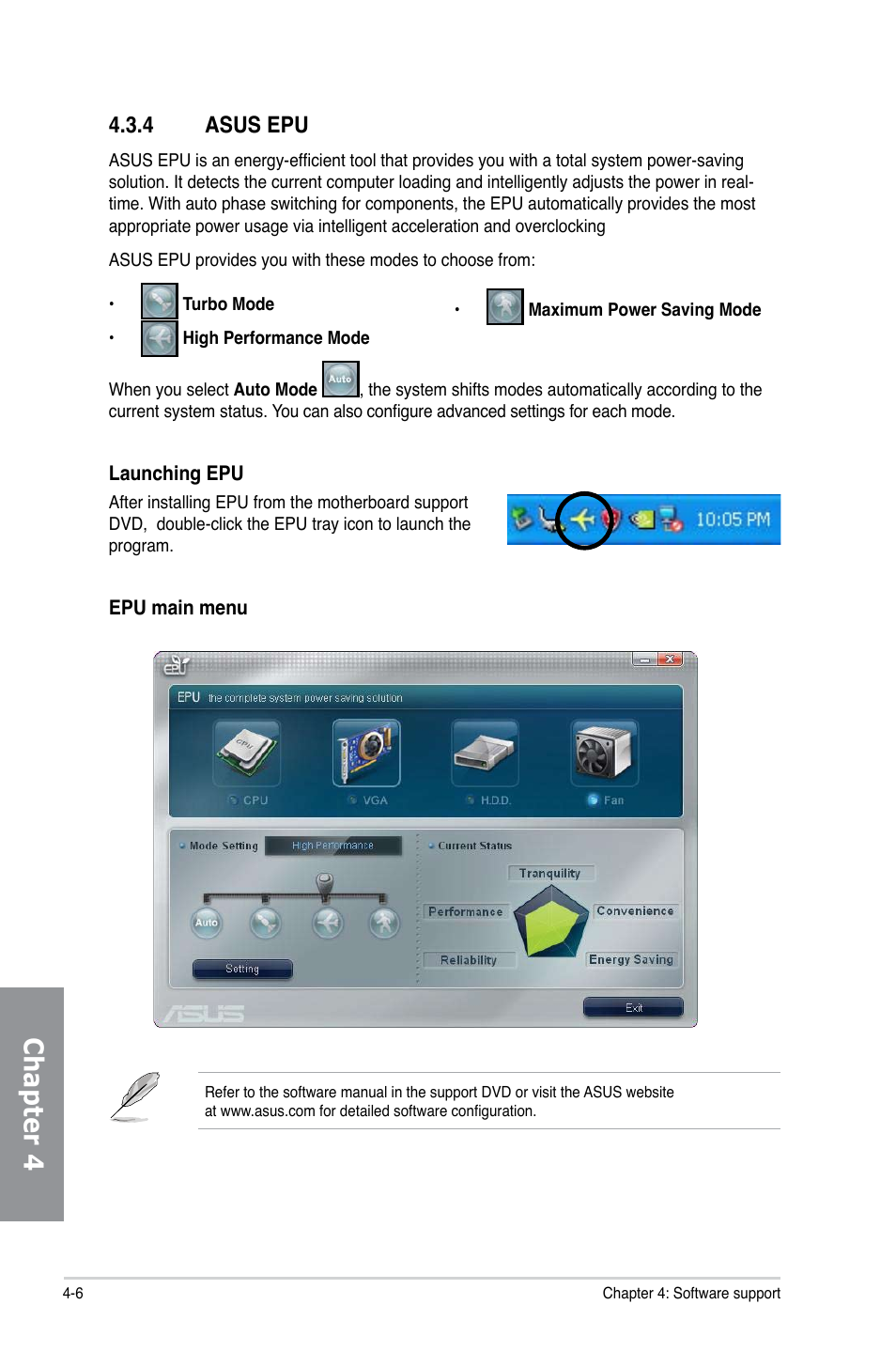 4 asus epu, Asus epu -6, Chapter 4 | Asus M4A79XTD EVO/USB3 User Manual | Page 94 / 112