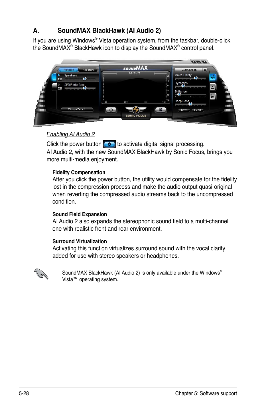 A. soundmax blackhawk (ai audio 2) | Asus P5E3 DELUXE/WiFi-AP User Manual | Page 142 / 196