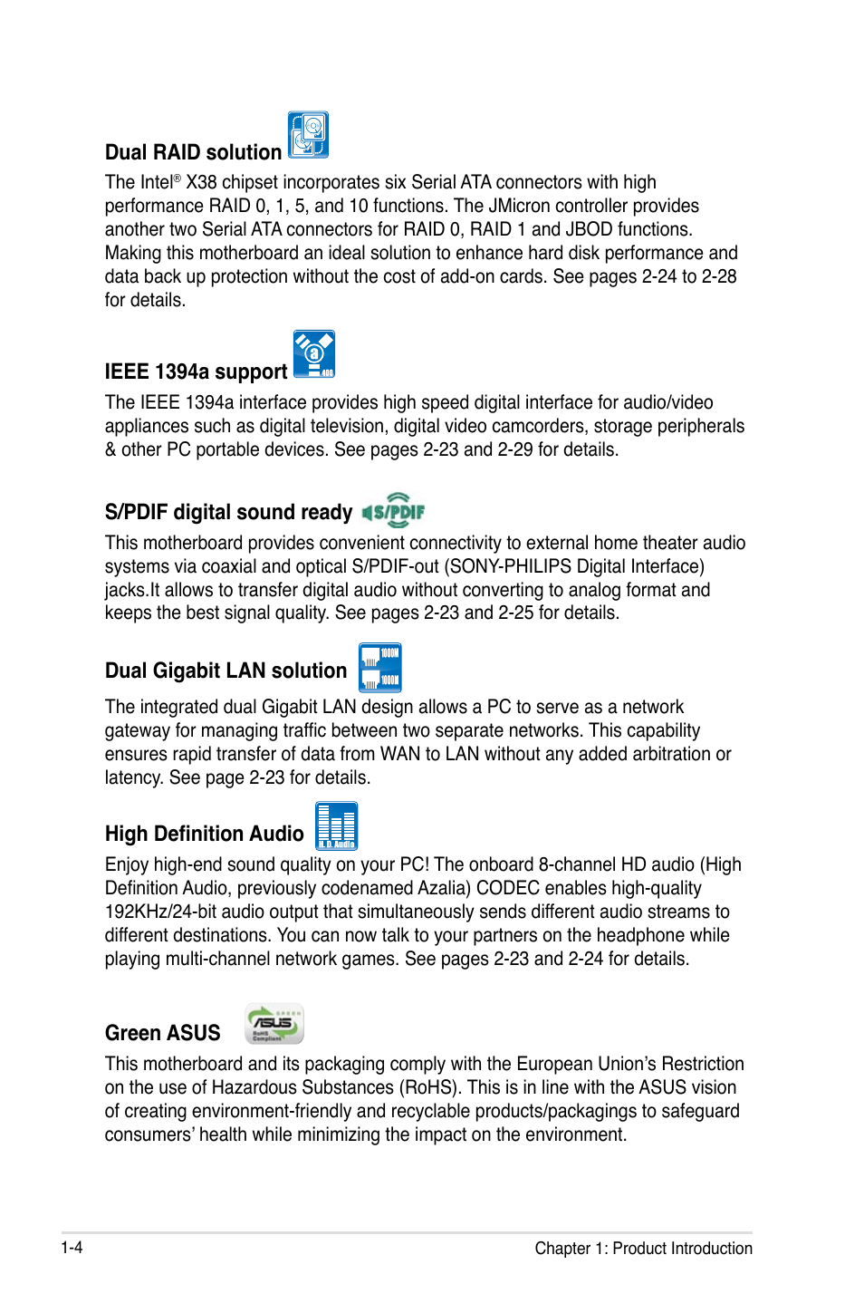 Asus P5E3 DELUXE/WiFi-AP User Manual | Page 20 / 196