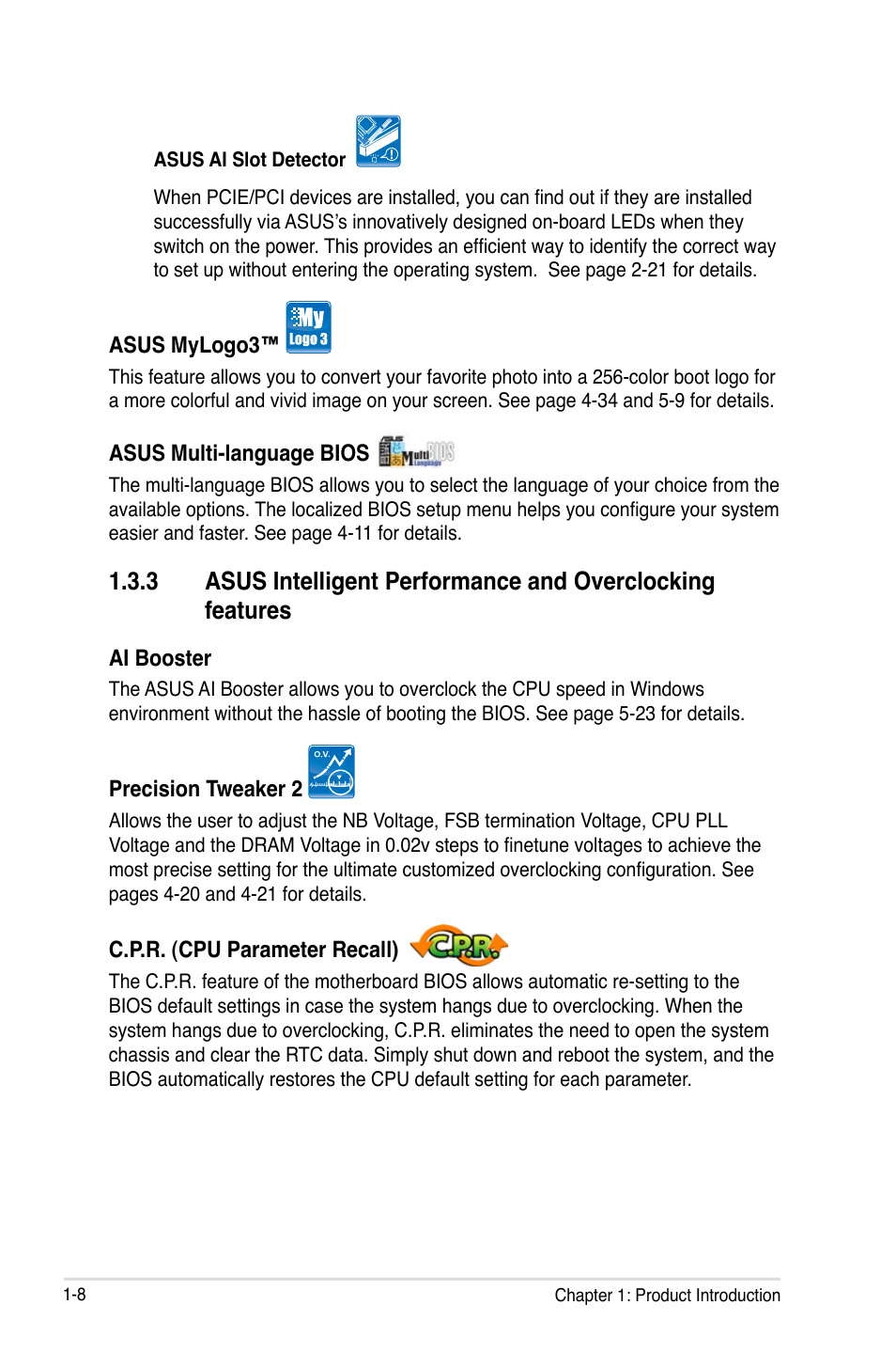 Asus P5E3 DELUXE/WiFi-AP User Manual | Page 24 / 196