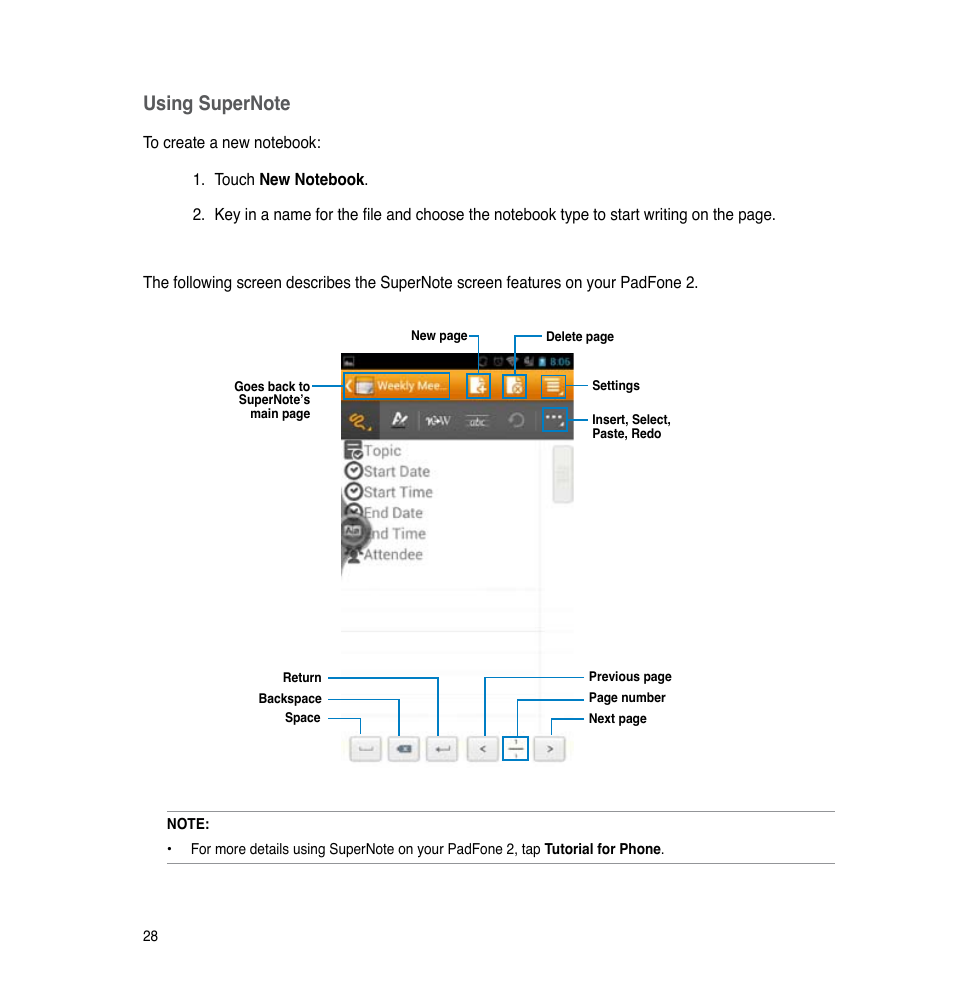 Asus PadFone 2 User Manual | Page 28 / 71