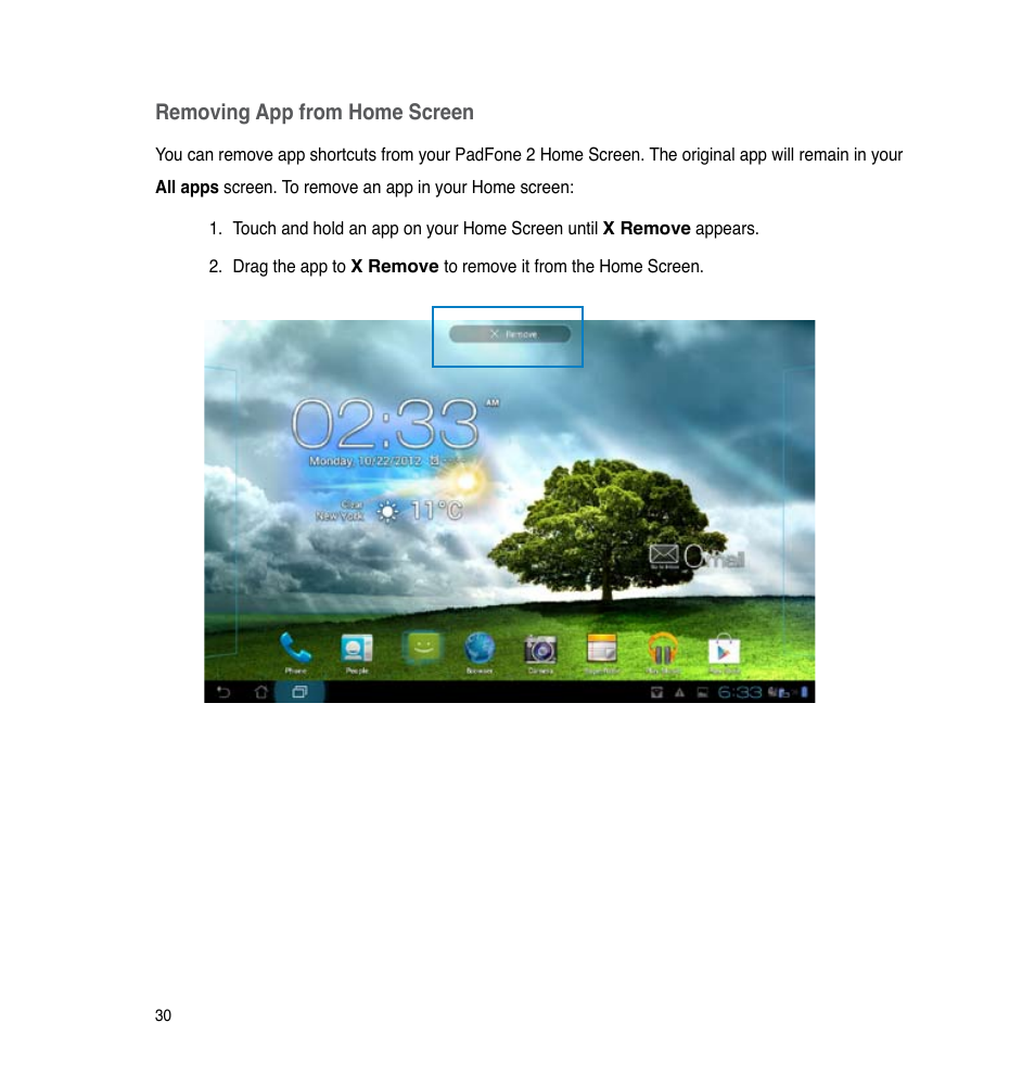 Asus PadFone 2 User Manual | Page 30 / 71