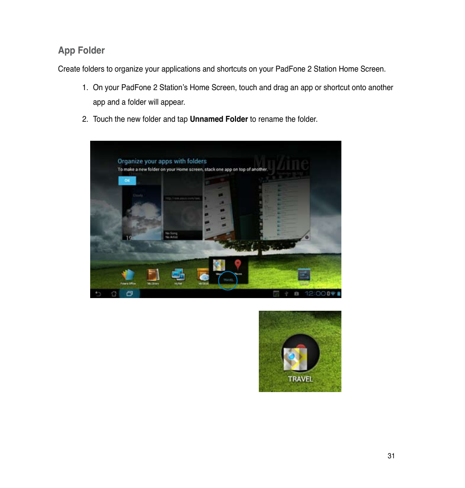 App folder | Asus PadFone 2 User Manual | Page 31 / 71