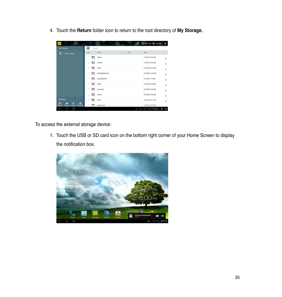 Asus PadFone 2 User Manual | Page 35 / 71