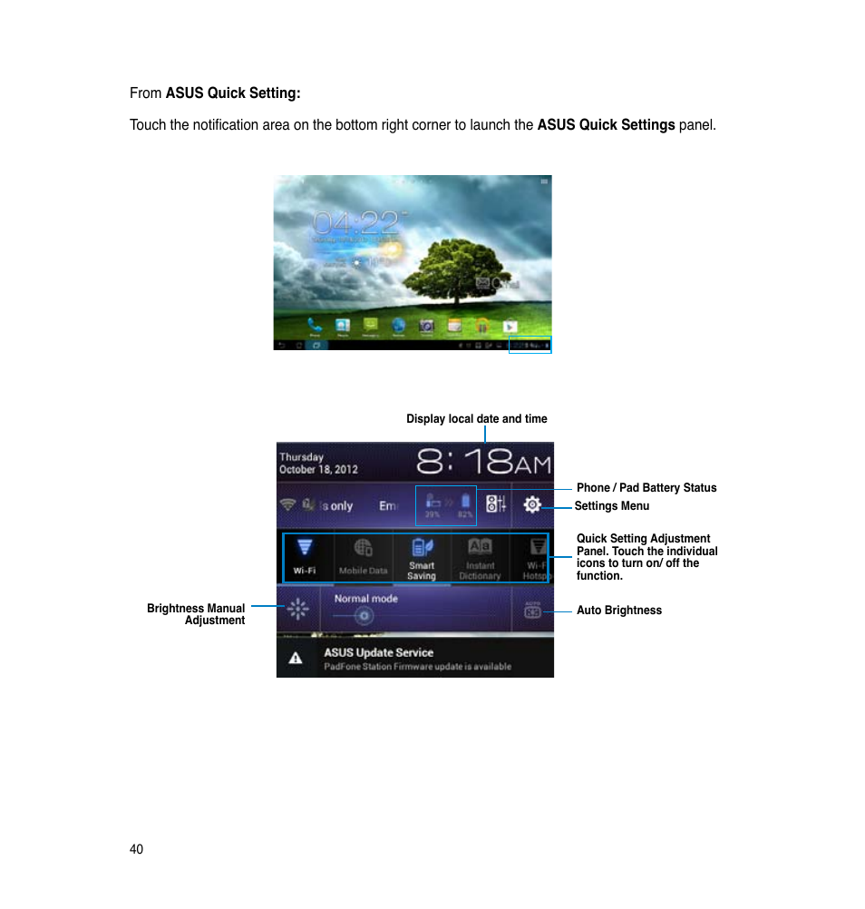 Asus PadFone 2 User Manual | Page 40 / 71