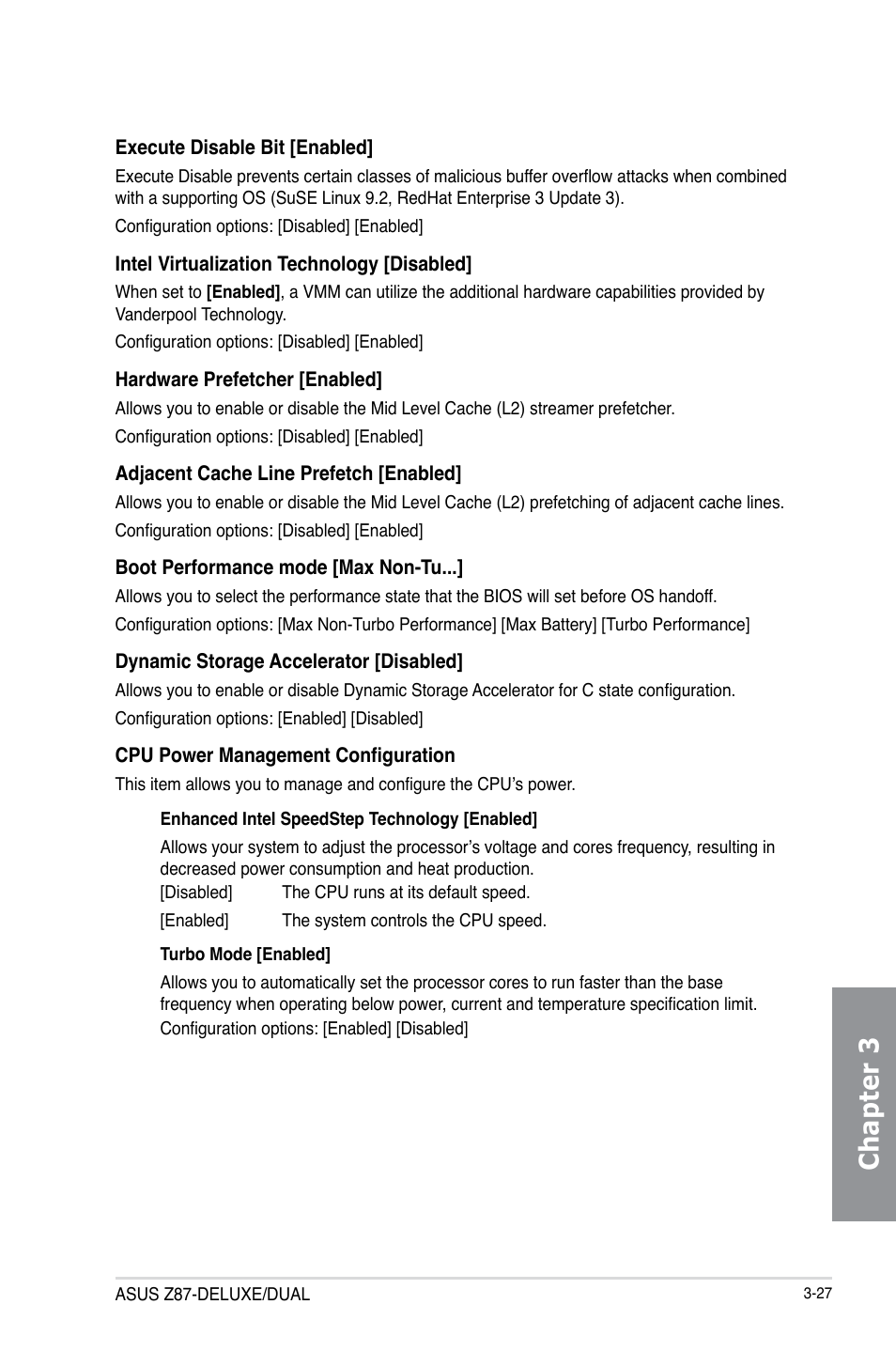 Chapter 3 | Asus Z87-DELUXE/DUAL User Manual | Page 103 / 168