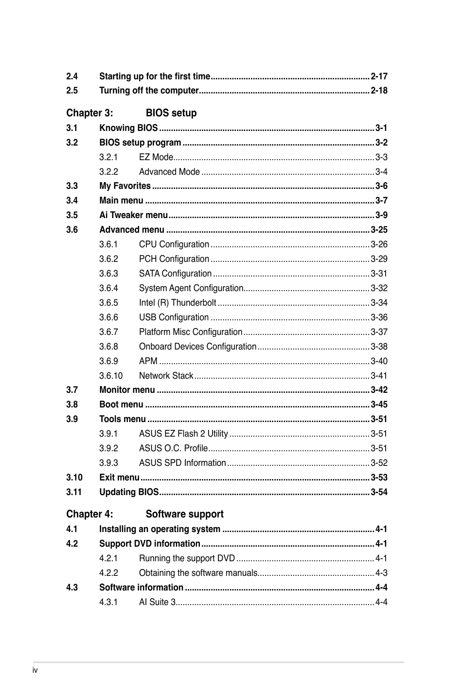 Asus Z87-DELUXE/DUAL User Manual | Page 4 / 168