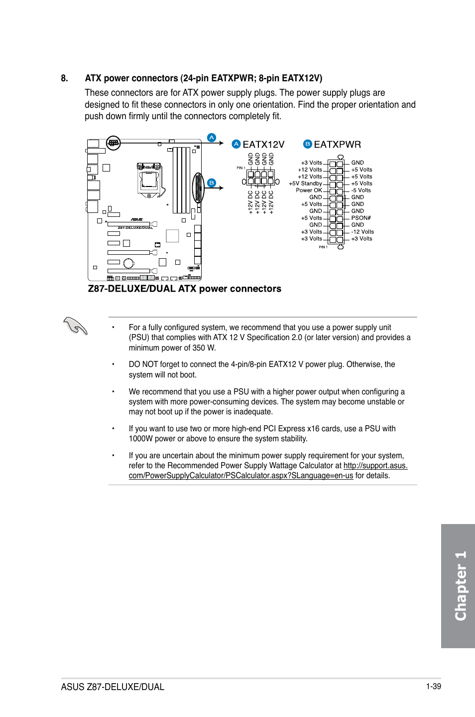 Chapter 1 | Asus Z87-DELUXE/DUAL User Manual | Page 55 / 168